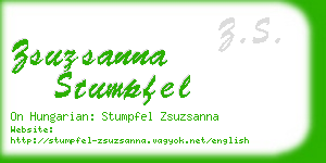 zsuzsanna stumpfel business card